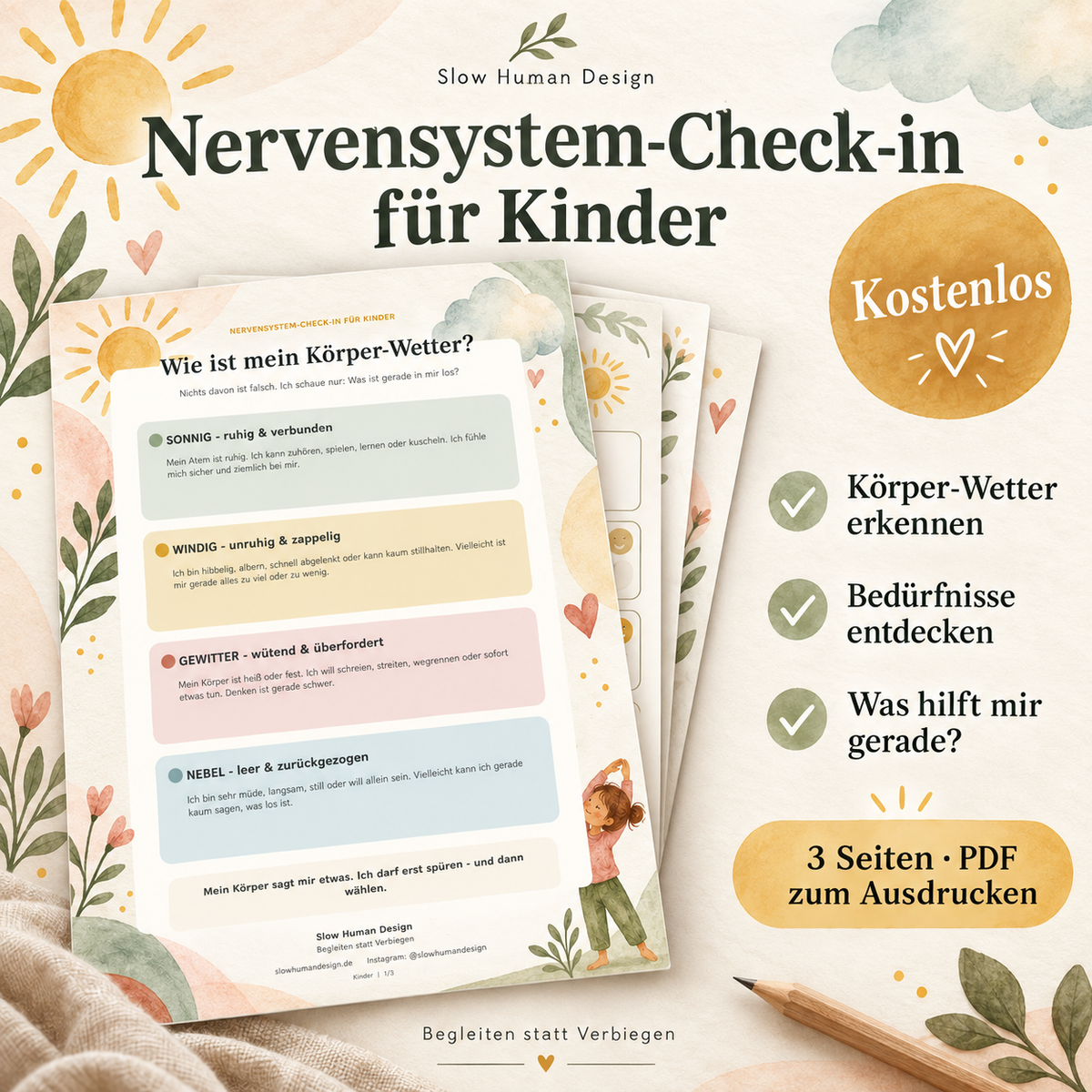 Nervensystem-Check-in für Kinder – kostenloser PDF-Download